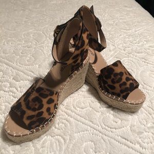 Leopard Wedge Sandal